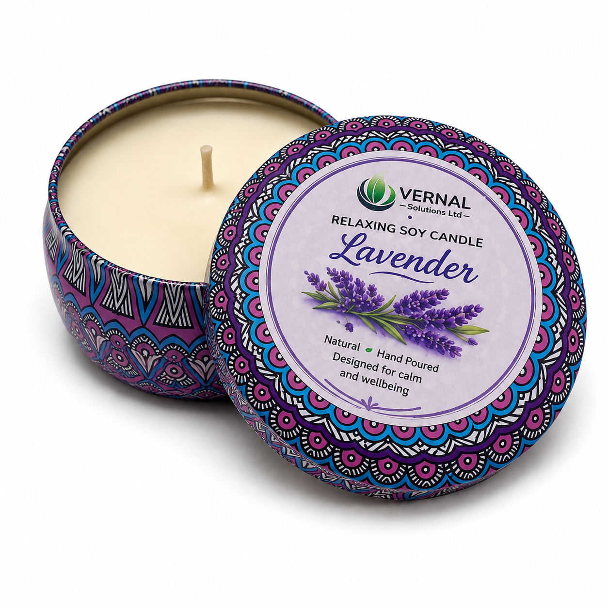 Lavender Relaxing Soy Candle