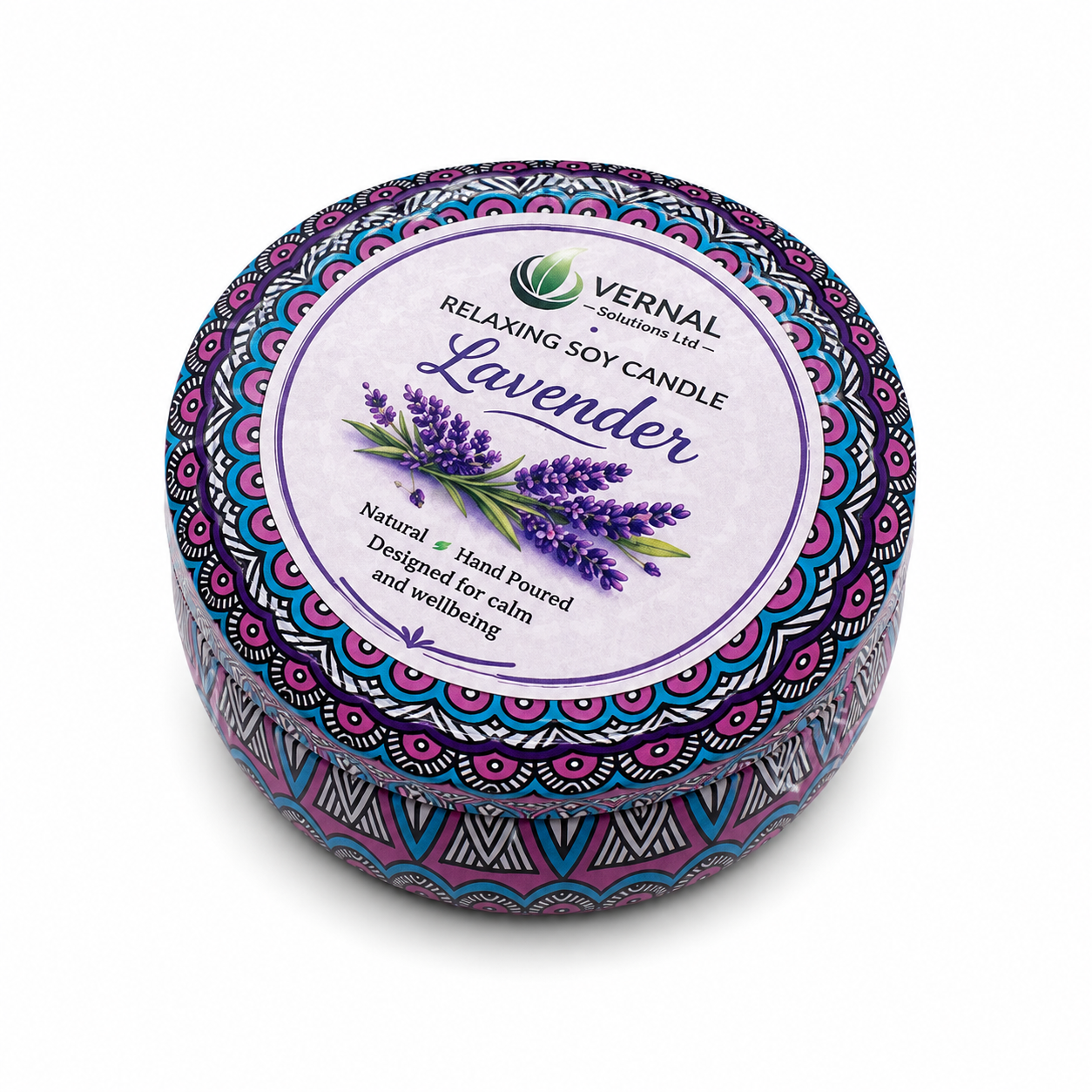 Lavender Relaxing Soy Candle